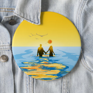 Love 6 Cm Round Badge
