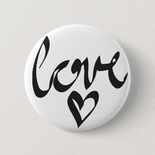 Love 6 Cm Round Badge