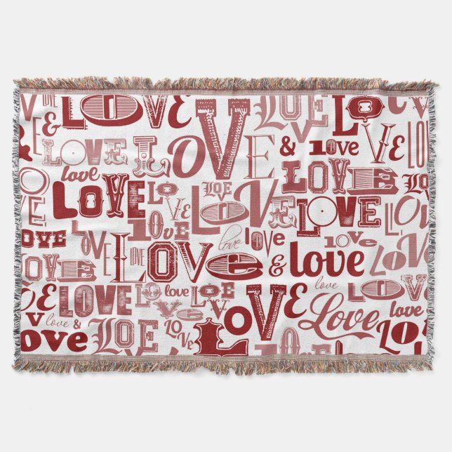 Love 6 throw blanket (Front)