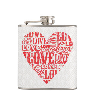 Love 6 Wrapped Flask