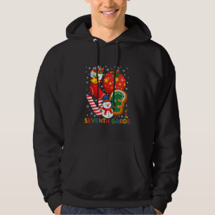 Love 7th Seventh Grade Christmas Snowman Teacher S Hoodie