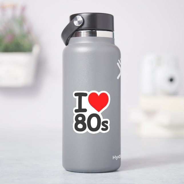 Love 80s sticker (HydroFlask)