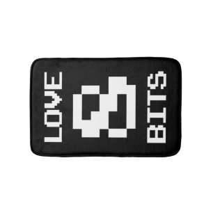 Love 8 Bits Bath Mat