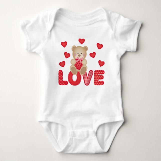 Love A Bear Baby Jersey Bodysuit (Front)