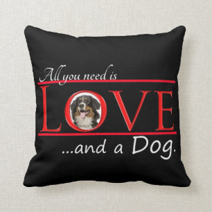 Love a Bernese Mt. Dog Pillow