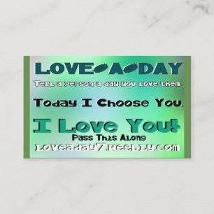 Love-a-Day Business Cards