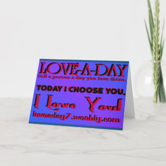 Love A Day Greeting Card