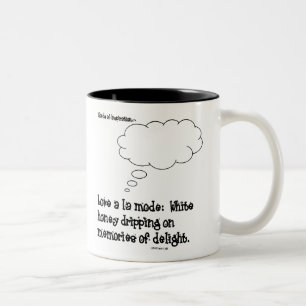 Love a la mode mug with black inside