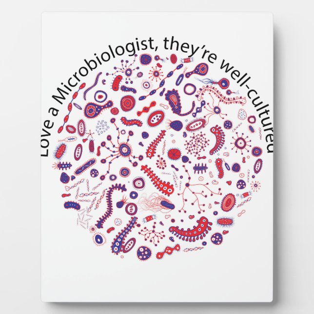 Love a Microbiologist Plaque (Front)