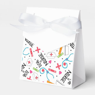 Love A Nurse Whimsy Word Art White Favour Box