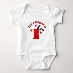 "Love A Pharmacist PRN" Unique Gifts Baby Bodysuit