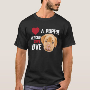 Love A Puppie Rescue Save Love  Women Men Kids T-Shirt