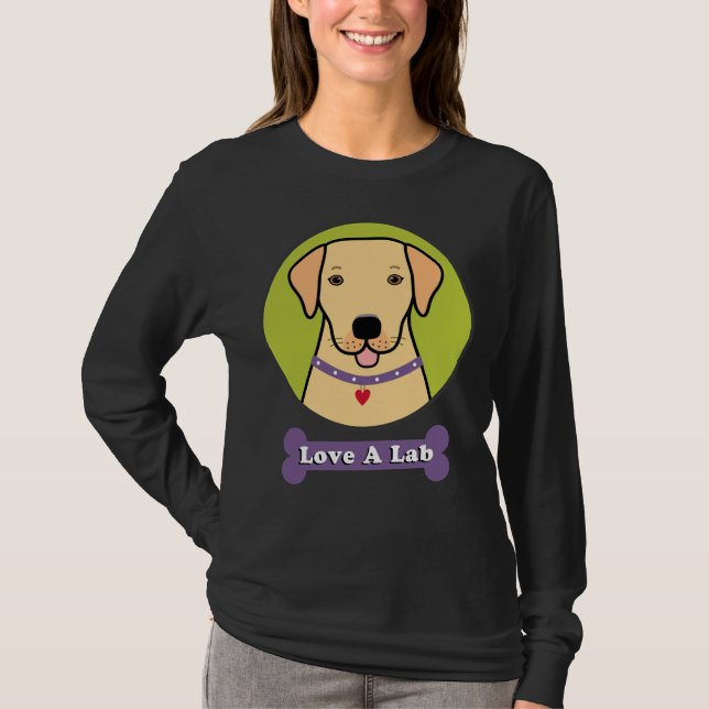 Love A Yellow Lab T-Shirt (Front)