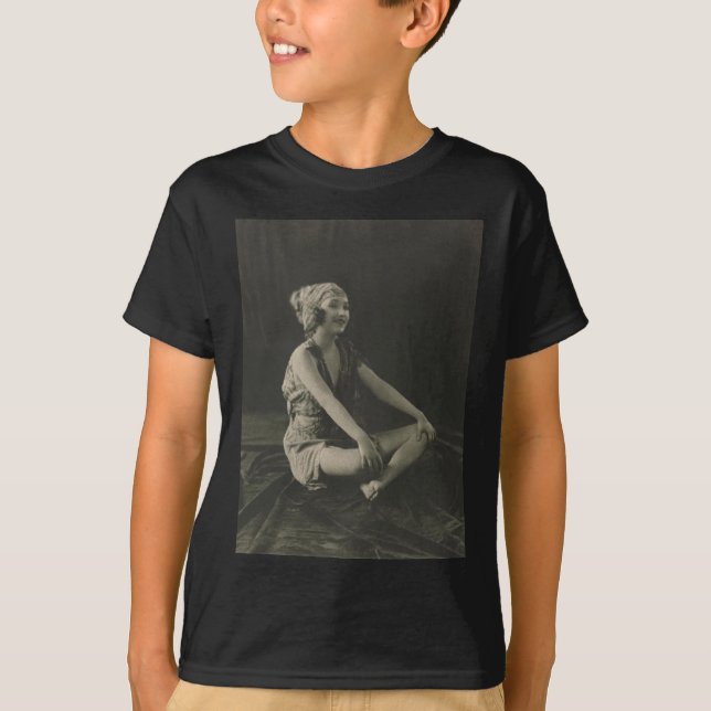 Love a Ziegfeld Girl Sitting Cross Legs T-Shirt (Front)