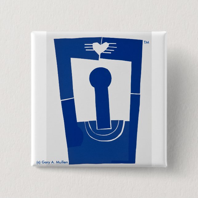 Love Above--2 Inch Square Button (Front)