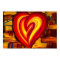 Love Abstract Heart Oil Pastel Poster
