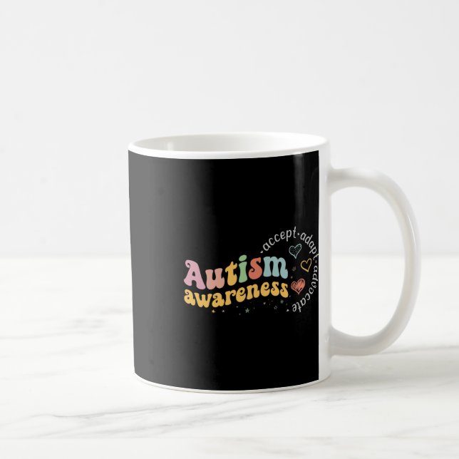 Love Accept Adapt Advocate Autism Awareness Teache Coffee Mug (Right)