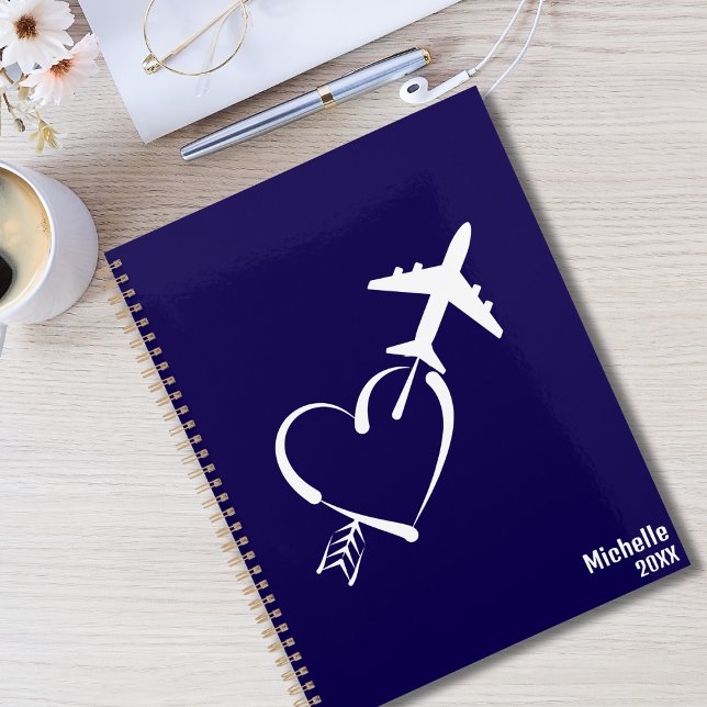 Love & Adventure, Heart with Arrow & Aeroplane,Blu Planner (Creator Uploaded)
