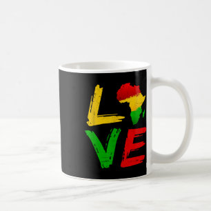 Love Africa Black History Month African American J Coffee Mug