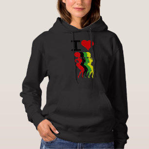 Love Africa Black History Month African American M Hoodie