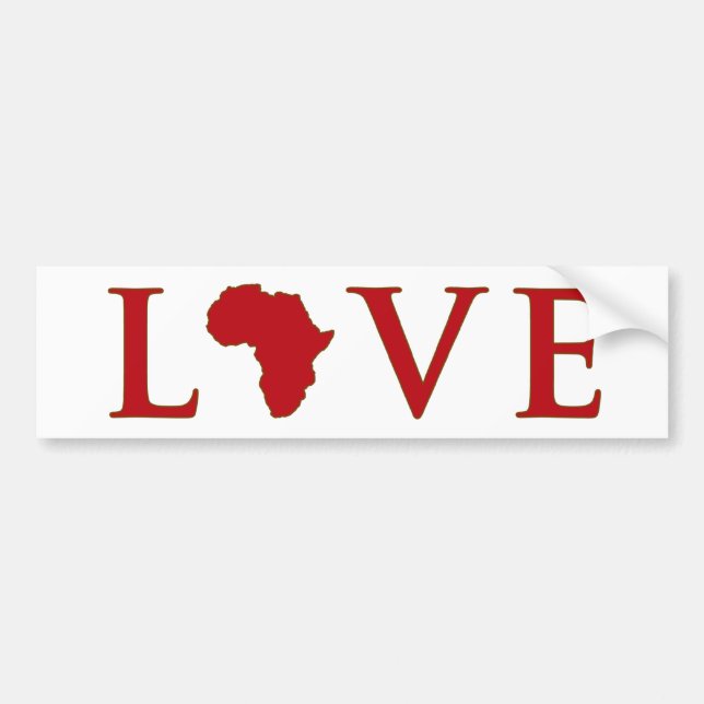Love Africa Bumper Sticker (Front)