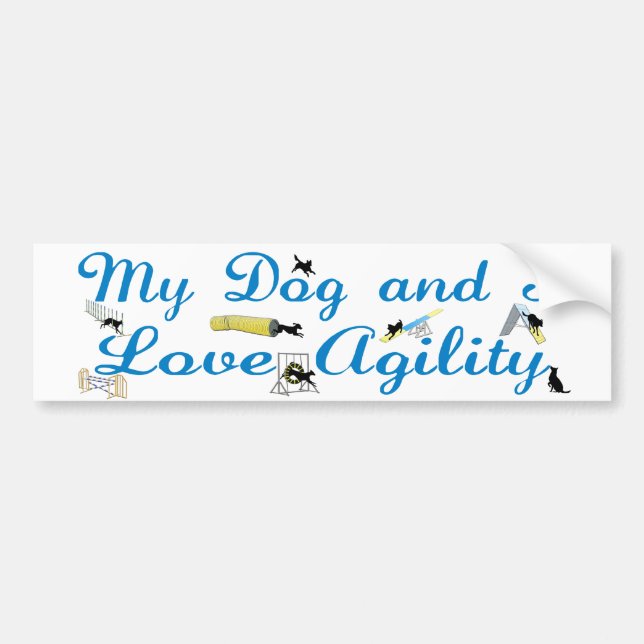 Love Agility Bumper Sticker (Front)