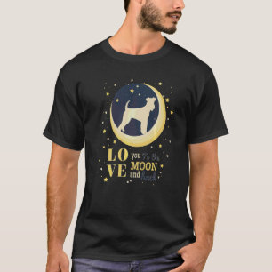 Love Airedale King Of Terriers To The Moon T-Shirt