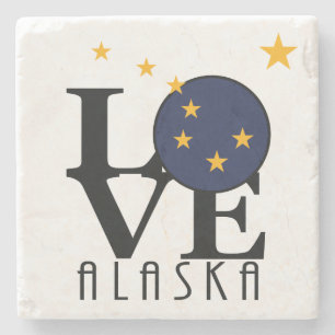LOVE Alaska Stone Coaster