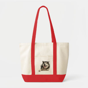 Love Alaskan Malamute Puppy Dog Tote Bag