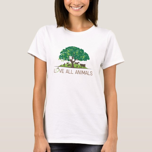 love all animals T-Shirt (Front)