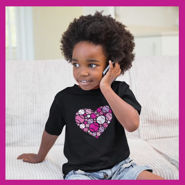 Love all - cute tennis heart toddler baby T-Shirt (Creator Uploaded)