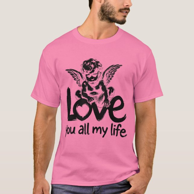 Love All My Life Tee – Divine Devotion-Light (Front)