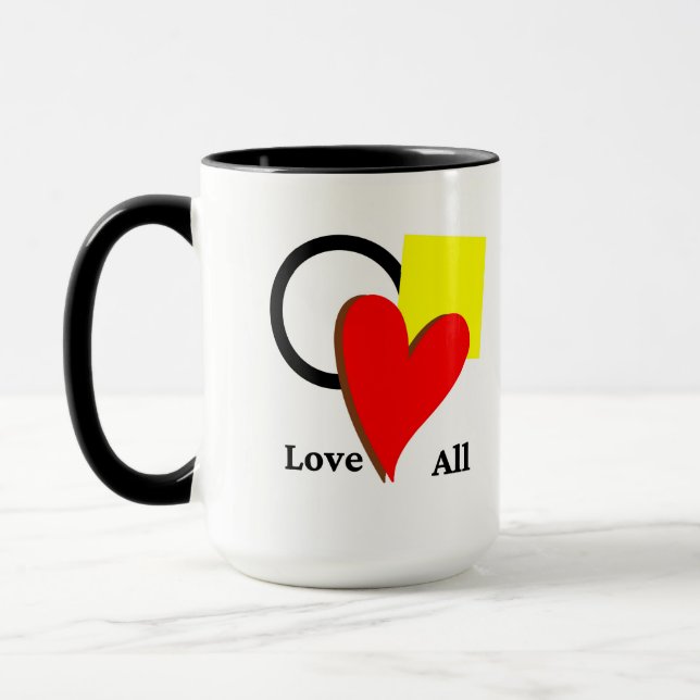 Love all shapes and colours Mug (Left)