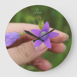 Love all the time large clock