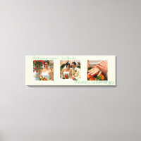Love Always custom triptych photo art ecru canvas