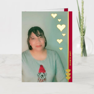 Love Always Personalised Photo Foil Card