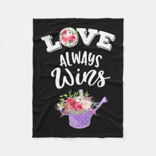 Love Always Win Fleece Blanket