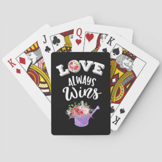 Love Always Win Playing Cards