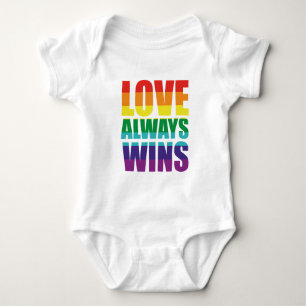 Love Always Wins Baby Bodysuit