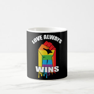 Love Always Wins Gay LGBT Coffee Mug