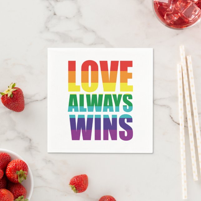 Love Always Wins Napkin (Insitu)