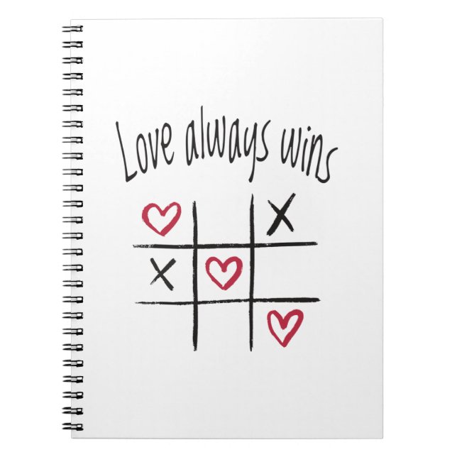 Love always wins notebook (Front)