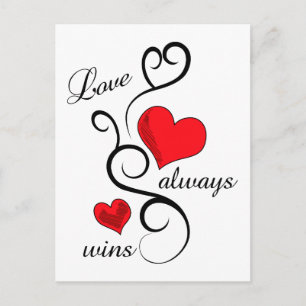 Love Always Wins Postcard