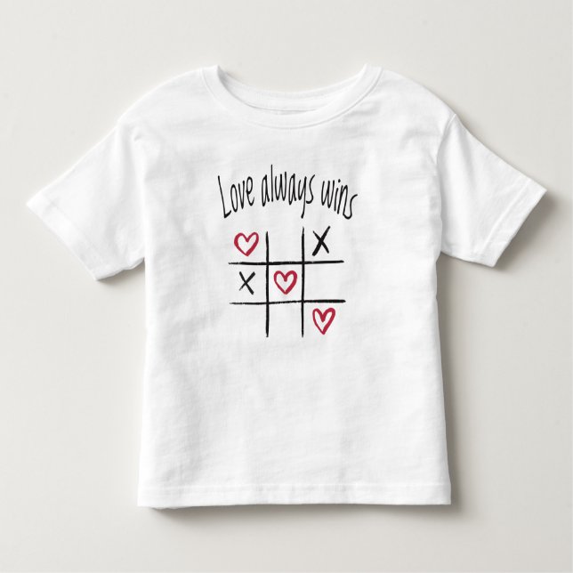 Love always wins toddler T-Shirt (Front)