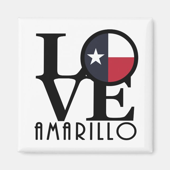 LOVE Amarillo Texas Magnet (Front)