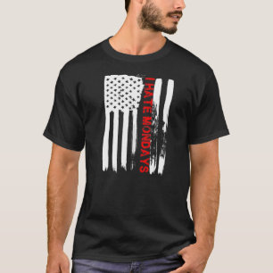 Love America I Hate Mondays T Shirt Funny Usa Flag