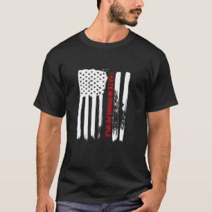 Love America I Hate Morning Pople Funny USA Gift T T-Shirt
