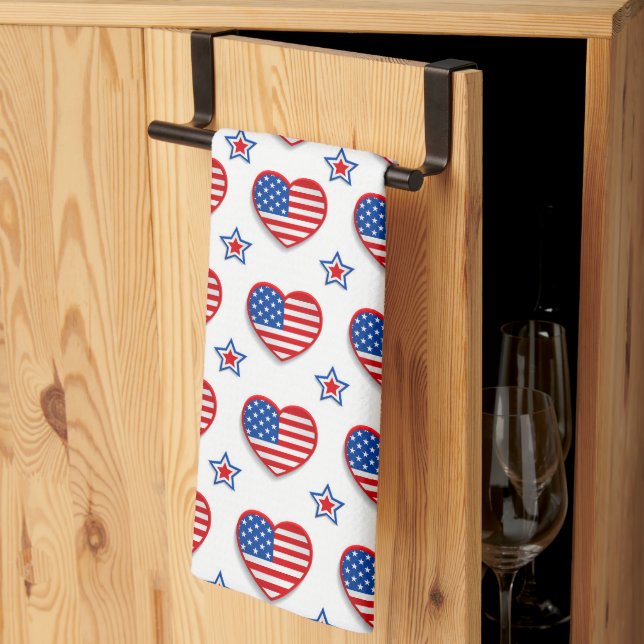 Love America  Kitchen Towel (Thirds Fold)