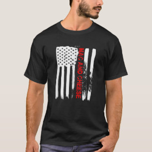 Love America Mac and Cheese Funny USA Flag Gift T-Shirt