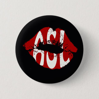 Love American Sign Langauge 6 Cm Round Badge
